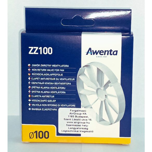 visszacsapó szelep Awenta ZZ100