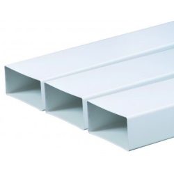 KP75-10 PVC laposcsatorna / 1m
