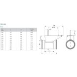 SPT 160 légtömör pillangó szelep motoros mozgatásra (motor nélkül)