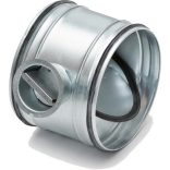 AKH 200 légtömör pillangószelep gumis, fém karral