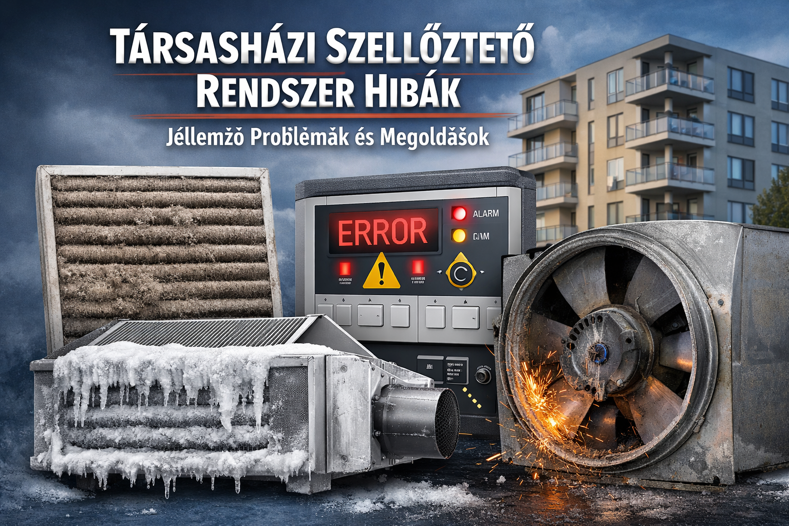Társasházak központi szellőztető rendszerének meghibásodásai – gyakori hibák és megoldások